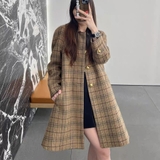 Áo dạ CELINE kẻ nâu
