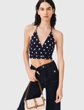 Áo MAJE navy cổ yếm chấm bi ( CÓ SET )