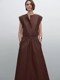 Váy MASSIMO DUTTI nâu chun eo