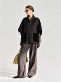 Cape len cashmere LORO PIANA túi lông