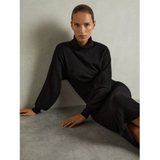 Váy REISS len cổ lọ tay rơi đen