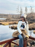 Áo len RALPH LAUREN kem gấu xanh