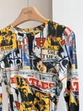 Áo ALICE+OLIVIA  họa tiết The Beatles