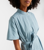 Váy sơ mi JIL SANDEL xanh kèm belt