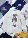 Áo len RALPH LAUREN kem gấu nâu