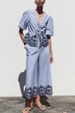 Quần ZARA kẻ xanh (có set)