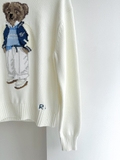 Áo len RALPH LAUREN trắng áo khoác S