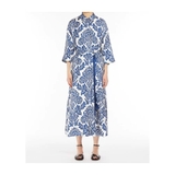 Váy MAX MARA lụa hoa xanh