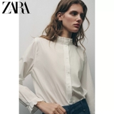 Sơ mi Zara cổ dựng 2 màu