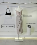 Chân váy MASSIMO DUTTI vạt xoắn linen