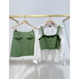 Chân váy MAJE rêu