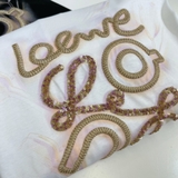 Tshirt LOEWE logo đính cườm