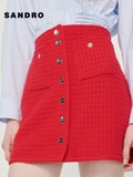 Set áo gile+ chân váy Sando đỏ