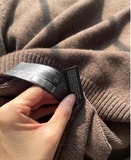 Áo len MANGO râu rêu cổ tròn