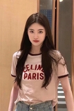 Tshirt CELINE chữ đỏ
