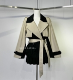 Coat MAJE cải màu kèm belt