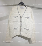 Áo khoác SELF PORTRAIT kem xuông