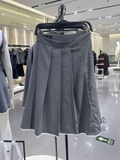 Chân váy ZARA ghi viền trắng