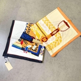 Khăn lụa HERMES vuông họa tiết
