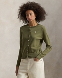 Cardigan RALPH LAUREN trơn len mỏng 6 màu