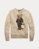 Áo len RALPH LAUREN nâu gấu khăn cam