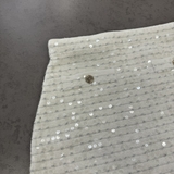 Chân váy MAJE trắng bling