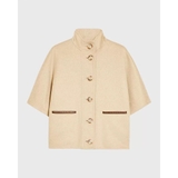 Cape dạ MAX MARA cải viền da