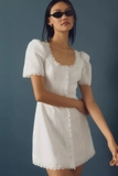 Váy REFORMATION cổ vuông viền ren