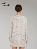 Áo SELF PORTRAIT tweed khuy đen