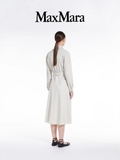 Trendcoat MAX MARA ghi túi ngực kèm belt