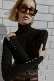 Áo len cổ lọ ZARA đen