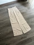 Quần MASSIMO DUTTI linen xếp ly cạp