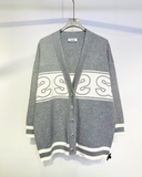 Cardigan SANDRO ghi cải trắng