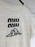 Áo MIUMIU kem cộc tay