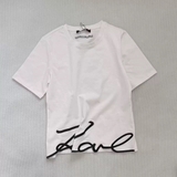 Tshirt KARL LARGERFELD trơn thêu nổi chân