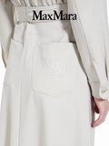 Trendcoat MAX MARA ghi túi ngực kèm belt