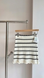 Chân váy CLAUDIE PIERLOT trắng kẻ