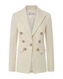 Blazer VERONICA trắng 6 khuy