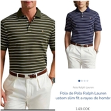 Polo RALPH LAUREN kẻ các màu