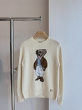 Áo len RALPH LAUREN kem gấu nâu