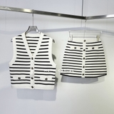 Chân váy MAJE kẻ ngang ( có set )