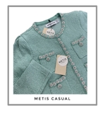 Set len SELF PORTRAIT dạ xanh