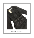 Váy SELF PORTRAIT đen midi dáng dài