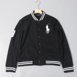 Bomber RALPH LAUREN đen viền trắng