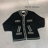 Cardigan Tory Burch viền 2 màu