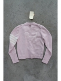 Cardigan THOM BROWNE logo lưng 2 màu