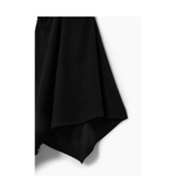 Váy COS đen sát nách vạt lệch