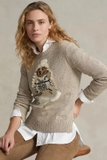 Áo len RALPH LAUREN kem gấu chó