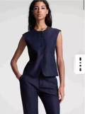 Gile A.L.C navy hàng khuy (có set)