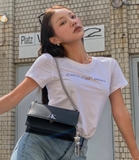 Tshirt CALVIN trắng logo chữ